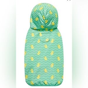 Chewy FRISCO Lightweight Duck Print Raincoat, Green, Sz M